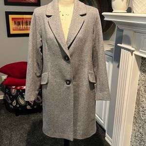 Fleurette grey Wool Coat size 10